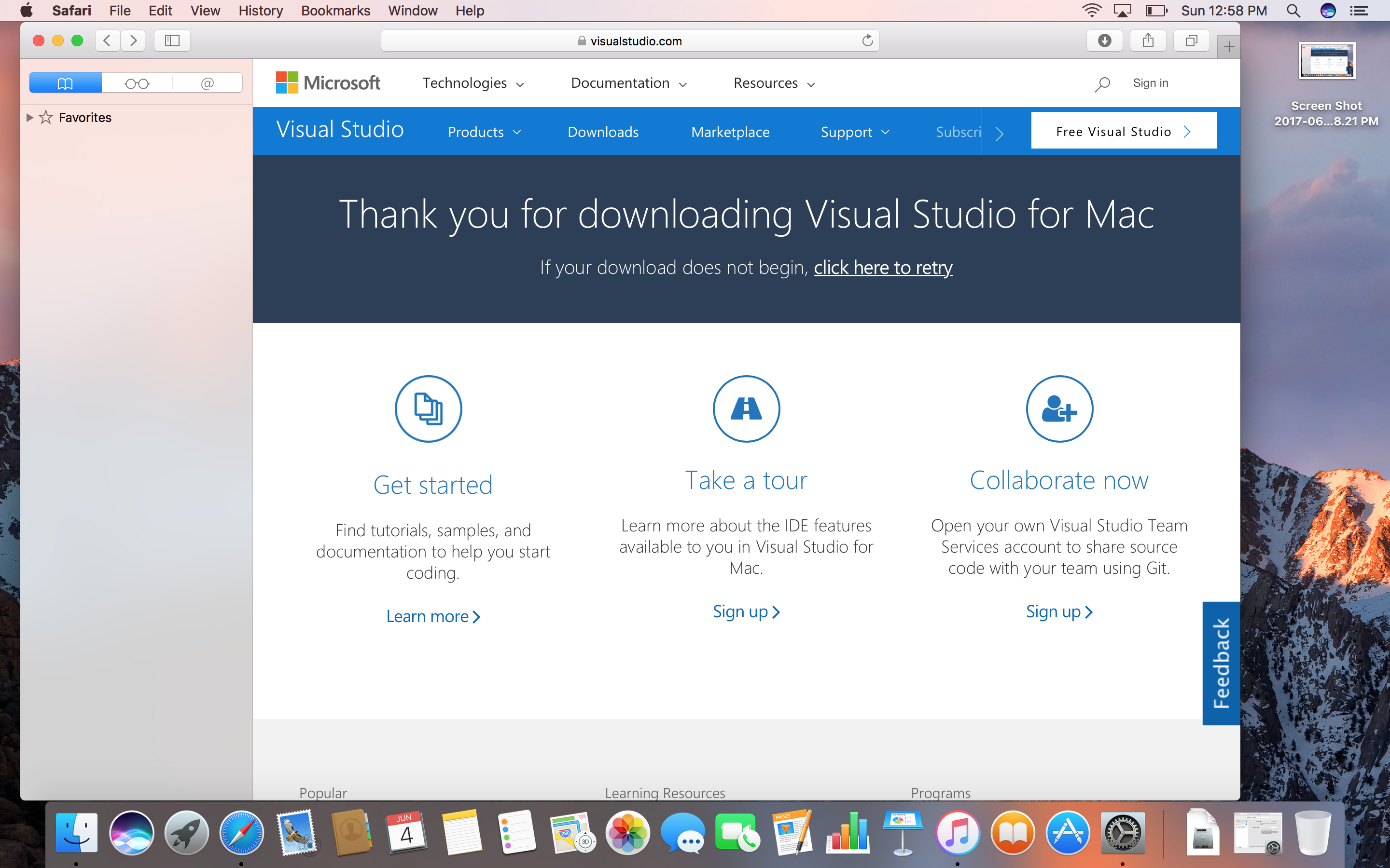 Visual studio for mac download