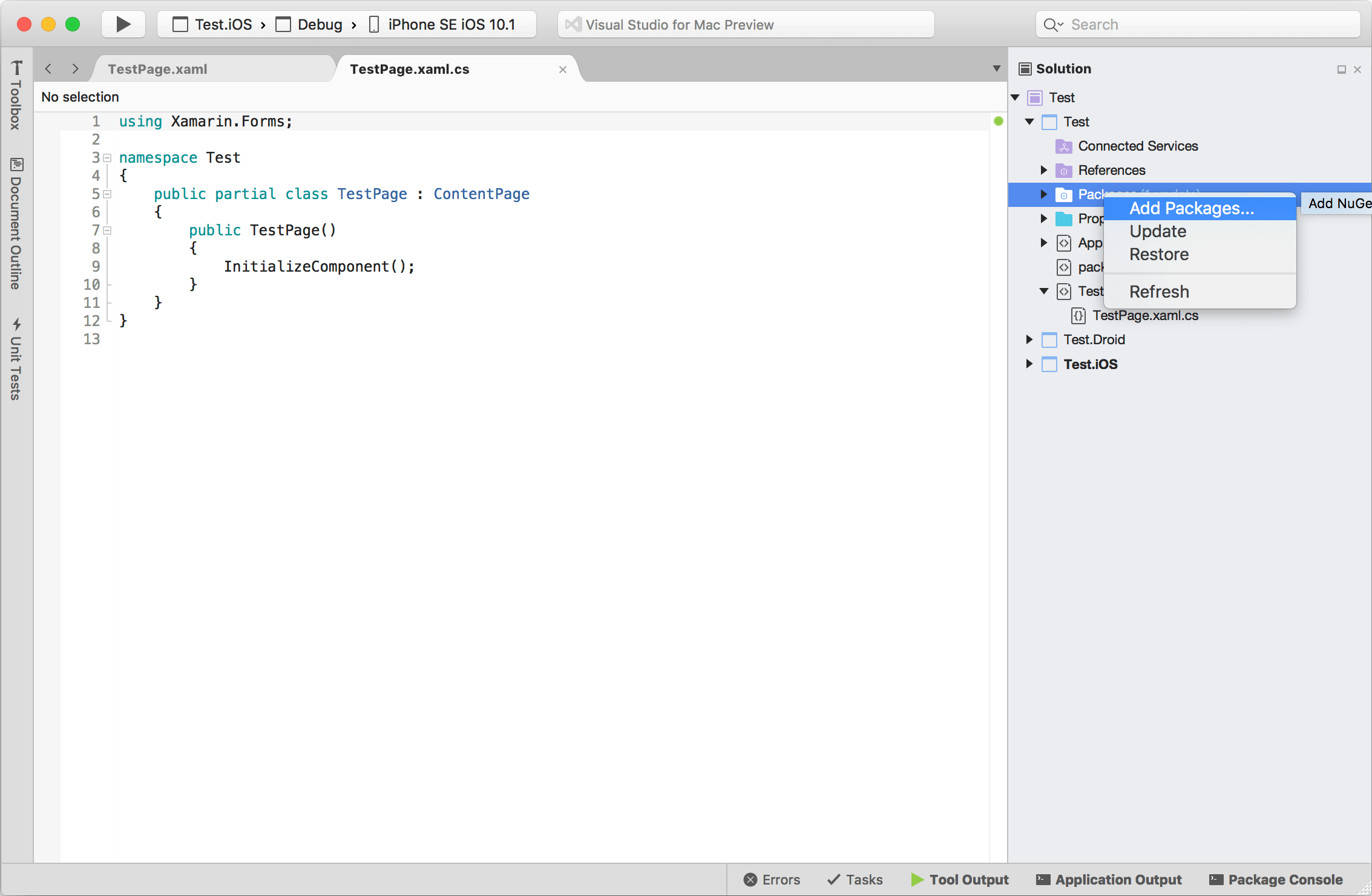 Visual Studio For Mac Ui